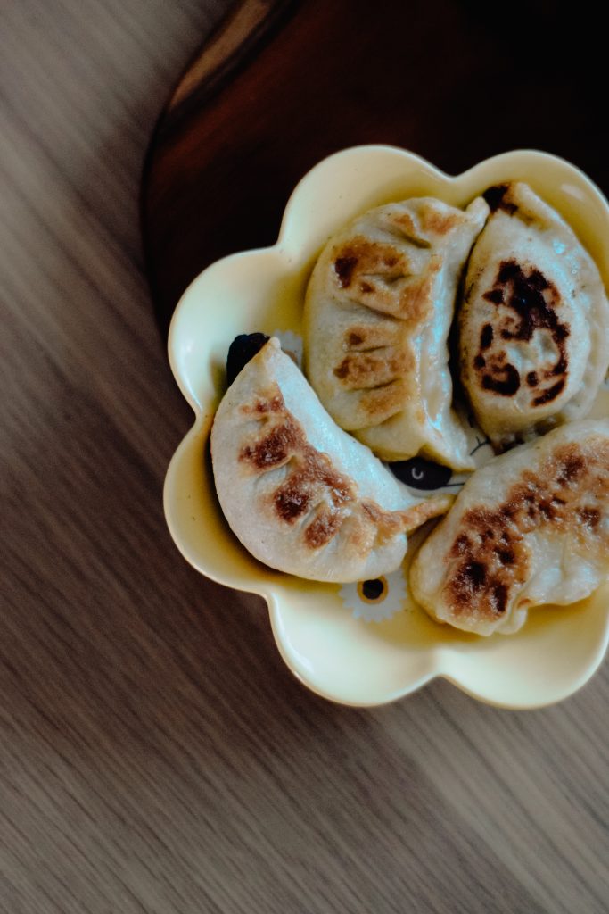 Vegan Omnipork and Spring Onion Dumplings